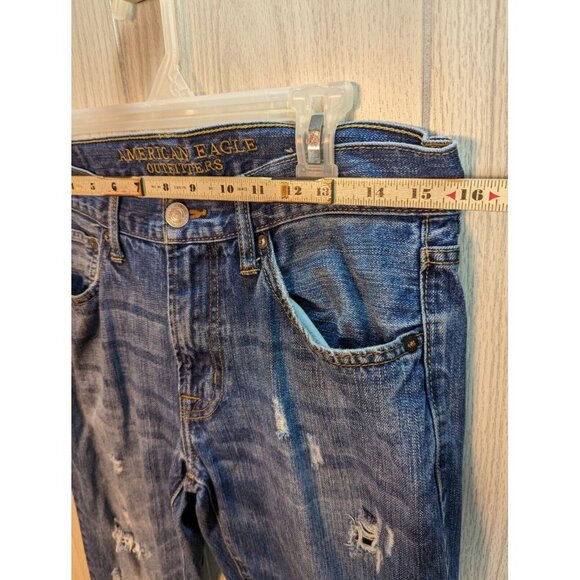 Distressed American Eagle Outfitters Men's Jeans Size 30x32 Original Straight - Picture 10 of 12
